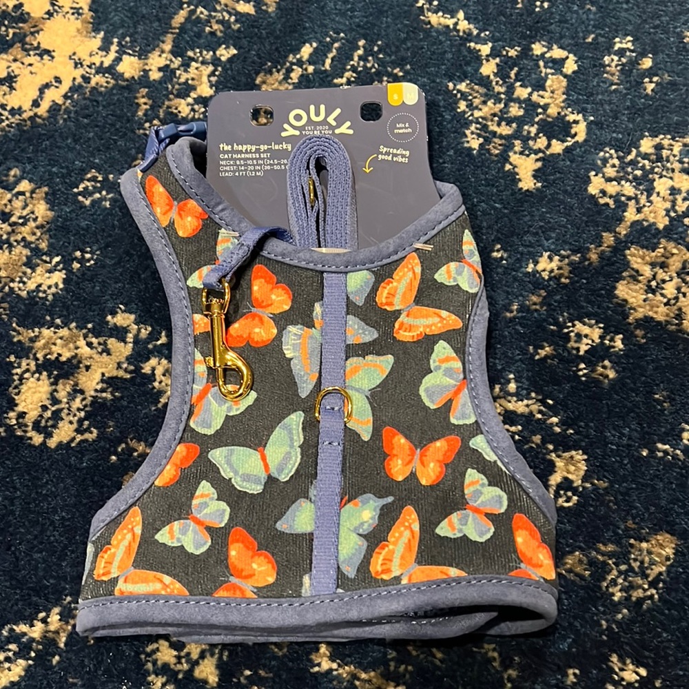 Youly Cat Harness Set NWT